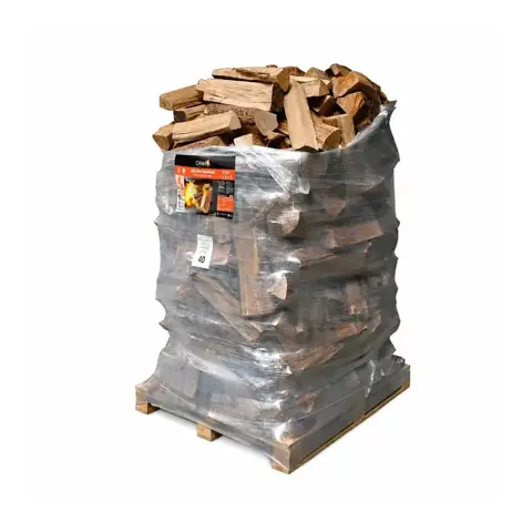 Brennholz Crépito 25 cm – Palette mit 2 m³ Hartholz