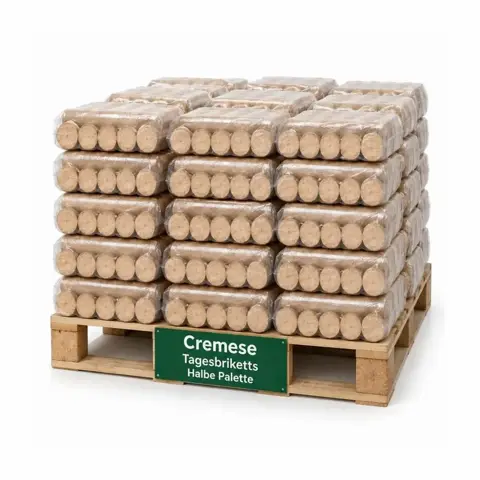 Presslinge für den Tag Piveteau – halbe Palette mit 52 Paketen (260 Scheite)